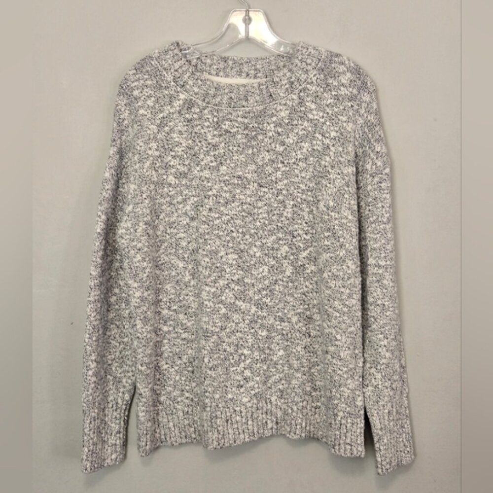 L.L. Bean Women's Cotton Ragg Sweater, Crewneck Light Grey Natural Size XL